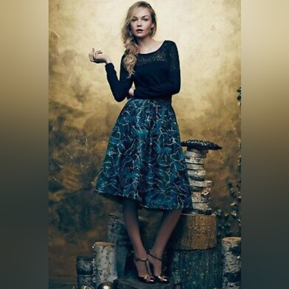 Anthropologie Moulinette Soeurs Midi Skirt